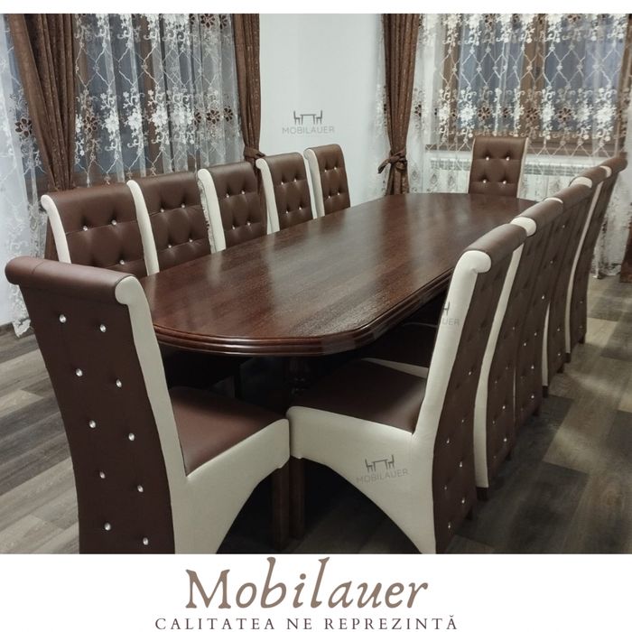 Set Masa 12 persoane lemn masiv