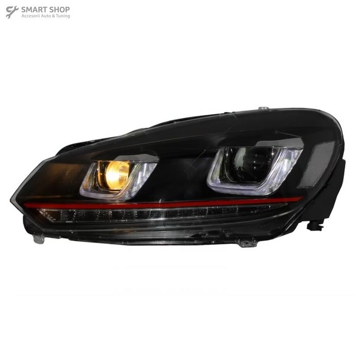 Faruri si Stopuri Full LED VW Golf 6 VI (2008-2013) R20 U Design cu Se