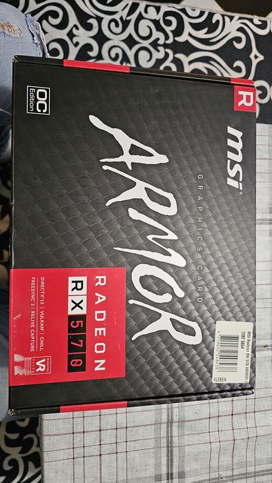 Видео карта  msi armor Rx 570 8G