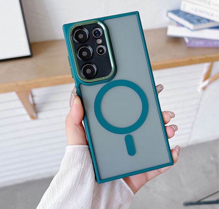 Samsung S23/S24/PLUS/ULTRA - Husa Magsafe Safe Case Spate Fumuriu