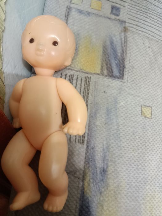 Игрушка СССР пупс редкий пластмасса качество  пупсик около 15 см