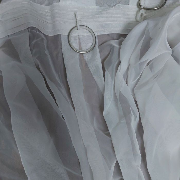 Тюль белоснежный