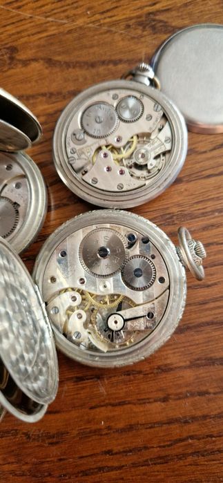 Lot  9 ceas buzunar omega elgin eweco simon pwc suab swiss made