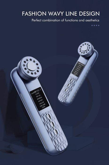 Уред за лице 7 в 1 Почистване на порите, Против бръчки, EMS лифтинг