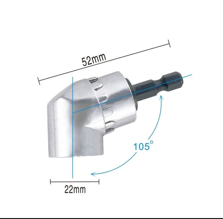 Ъглов адаптер, приставка за винтоверт