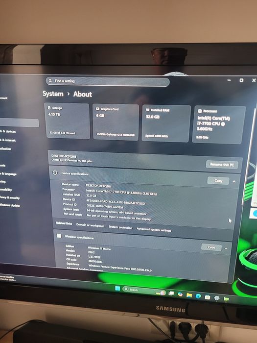 Unitate Gaming HP OMEN ,procesor intel i7