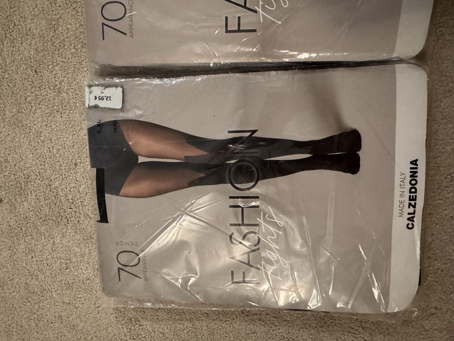 Lot 2 perechi dresuri negre marime XL Calzedonia