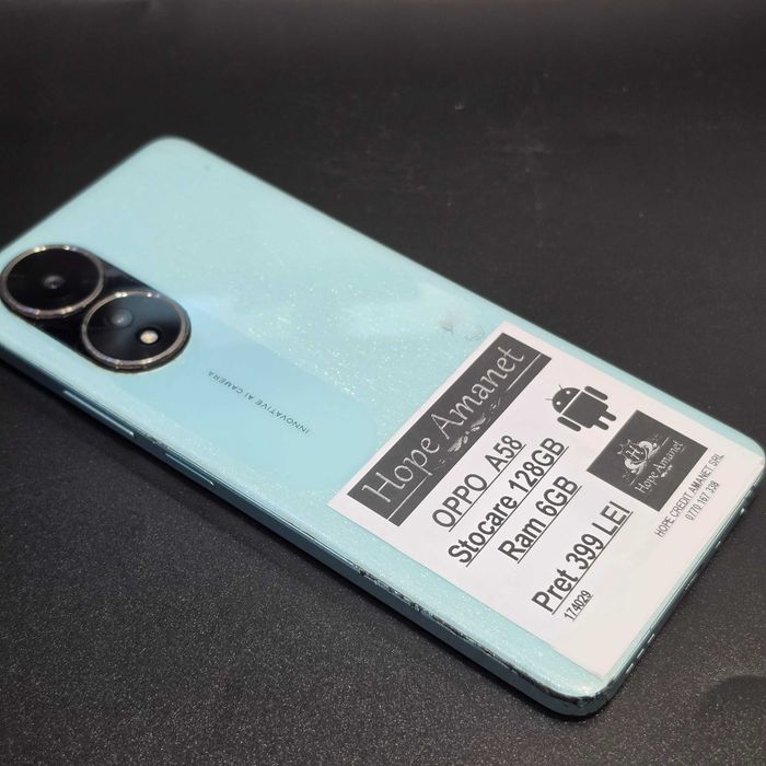 HOPE AMANET P8 Oppo  A58 128 gb 6 gb ram
