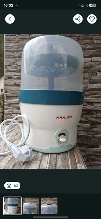 Sterilizator electric pentru biberoane (marca Mamimo).
