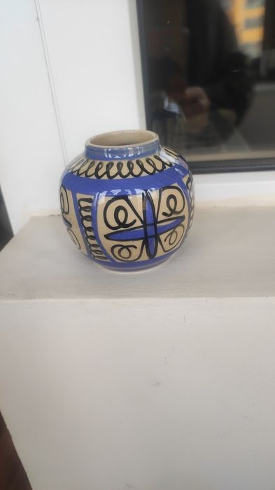 Вазочка СССР раритет  керамика+эмаль