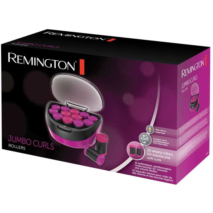 Електрически ролки за коса Remington Jumbo Curls H5670, 12 ролки