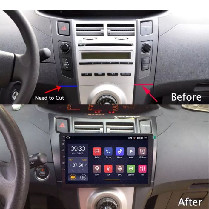 Navigatie Toyota Yaris ( 2005 - 2019 ) 4GB Camera Marsarier Garantie