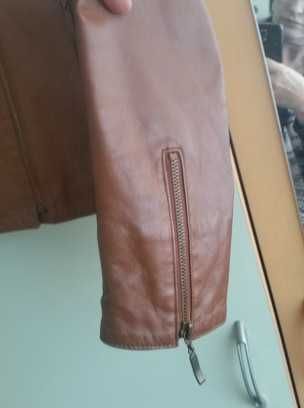 Естествена кожа яке ,без никакви забележки почти ново- М/Л  размер
