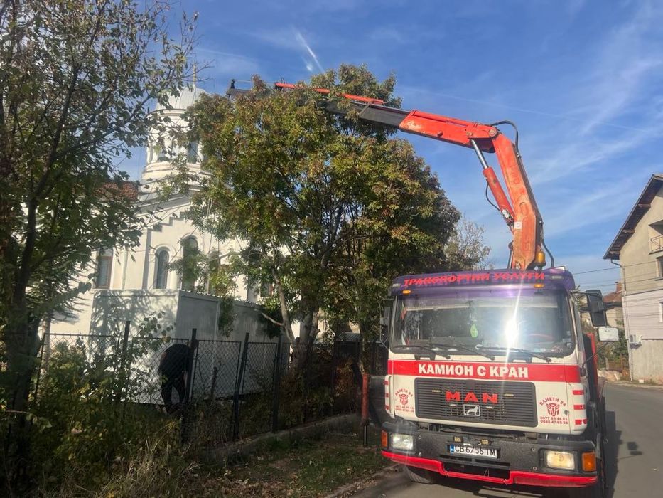 Транспортни услуги - Камион с кран