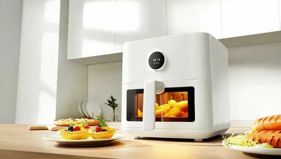Умная фритюрница аэрогриль Xiaomi Air Fryer 5,5 л, Доставка, Гарантия