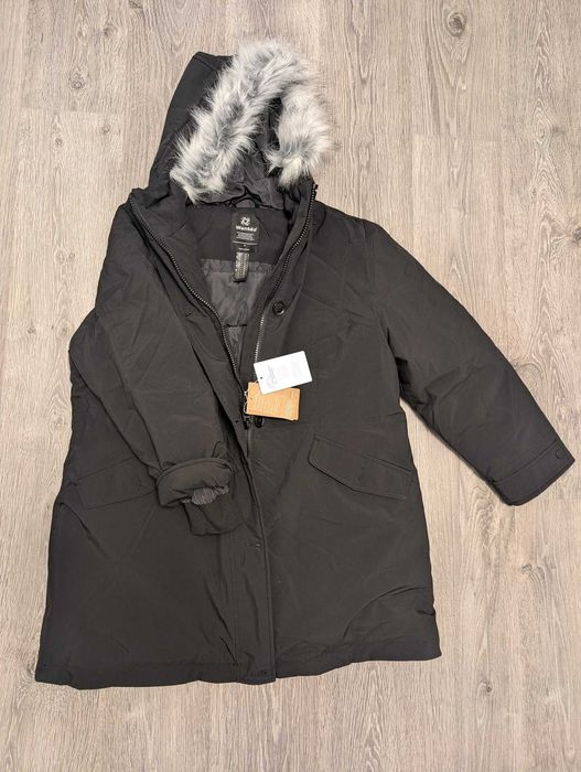 Palton de iarnă, femei, Wantdo, parka rezistent la vânt - negru 46-48