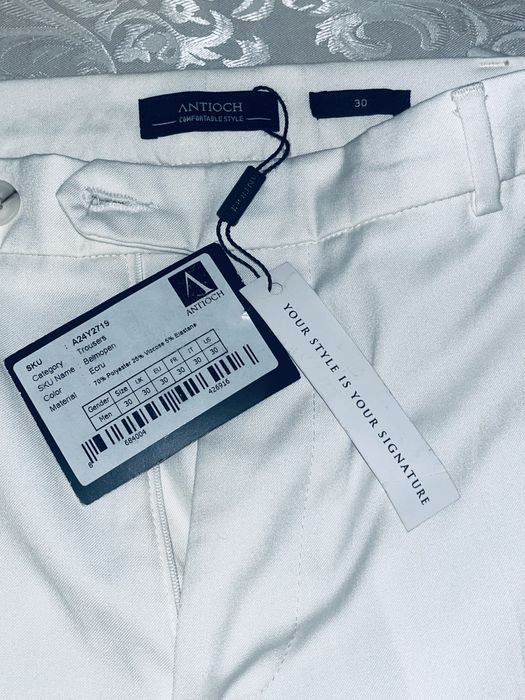 слаксы белый  италянский