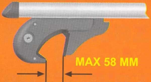 Напречни греди 135 см. Багажник за кола