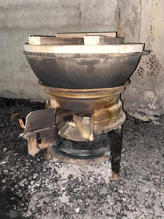 Казан с печкой на природу