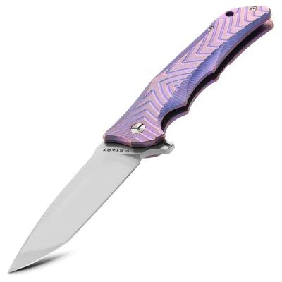 Briceag Y-START fabricat din titan și oțel VG10