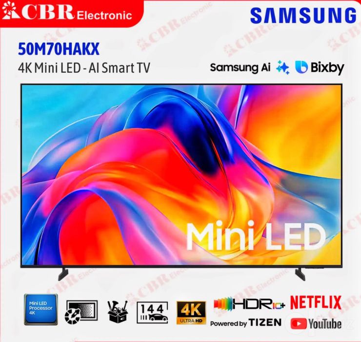 Телевизор Samsung 43/50/55/65/75/ M70H Mini LED Новинка. Для дома