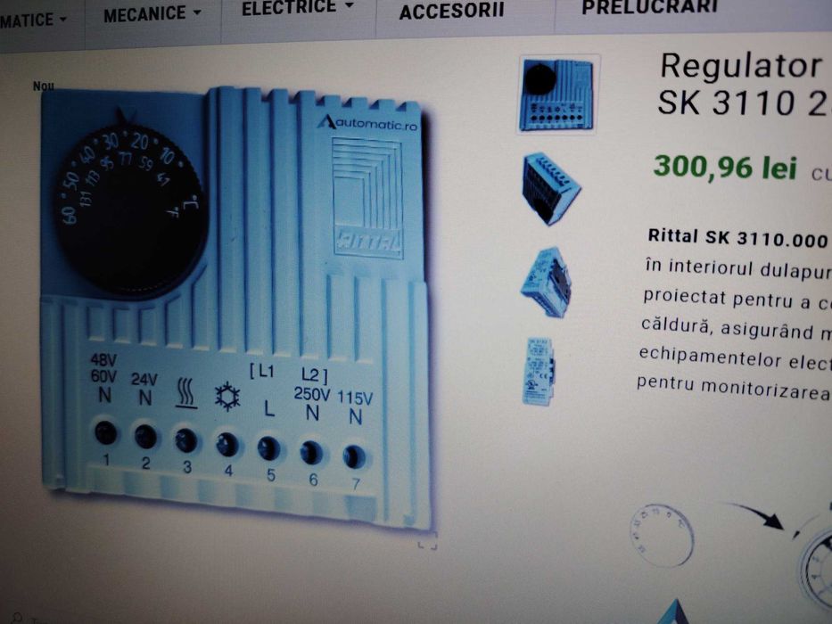 Termostat / Regulator de temperatura RITTAL SK 3110 250V