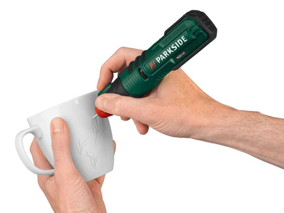 Aparat de gravat wireless, fara fir, cu acumulator - nou, sigilat, realizat in Germania