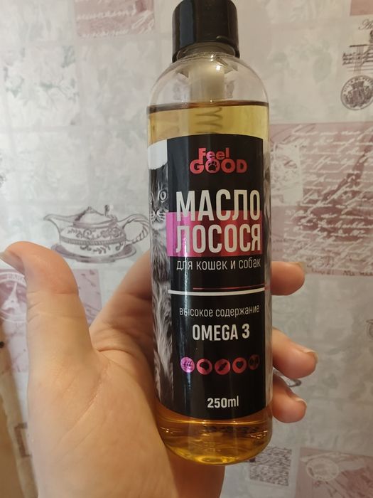Масло лосося для кошек и собак