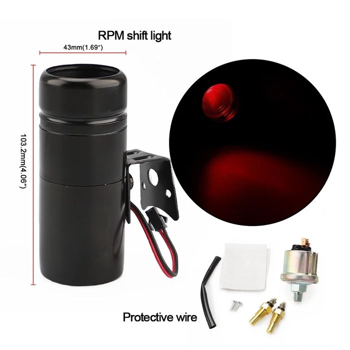 5 в1 Оборотомер шифт лампа налягане масло температури вода м обортомер