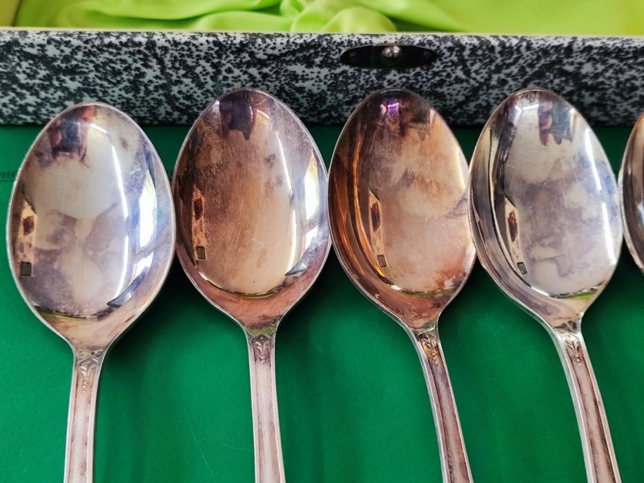 Руски посребрени лъжици прибори за хранене