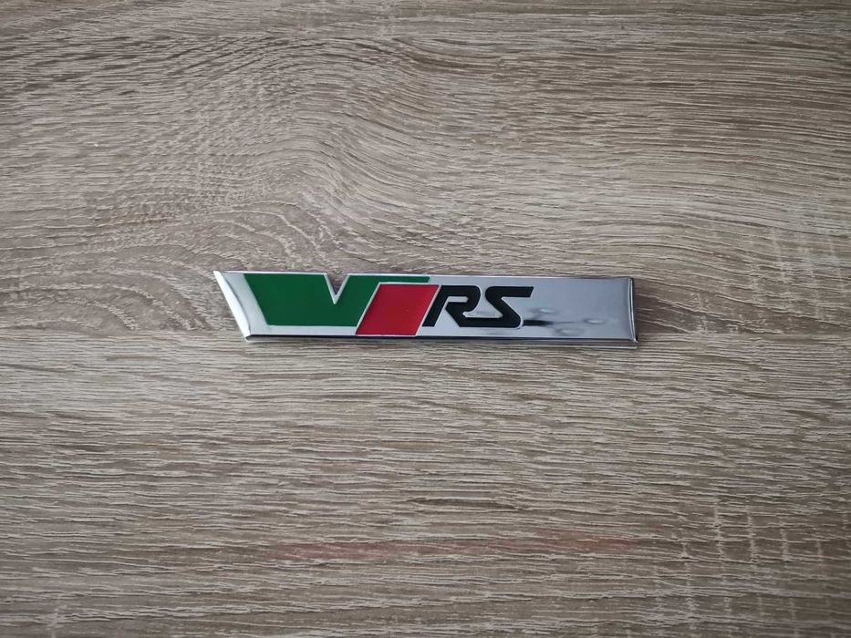 Skoda VRS Шкода ВРС сребрист надпис стар стил