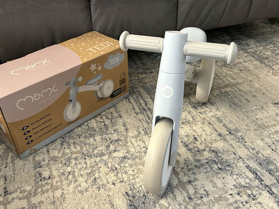 Bicicleta NOUA fara pedale pt interior si exterior, Momi Tedi albastru