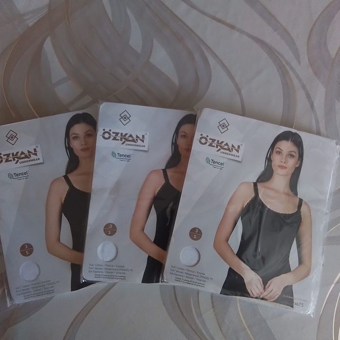 Летние майки Ozkan с кружевом.