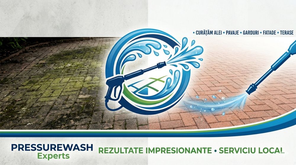 Serviciu de curatare Pavaje și alei din curte  Garduri (beton, piatră, lemn)  Terase și fațade  Borduri și căi de acces