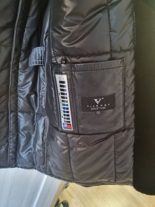 Кожаная дубленка