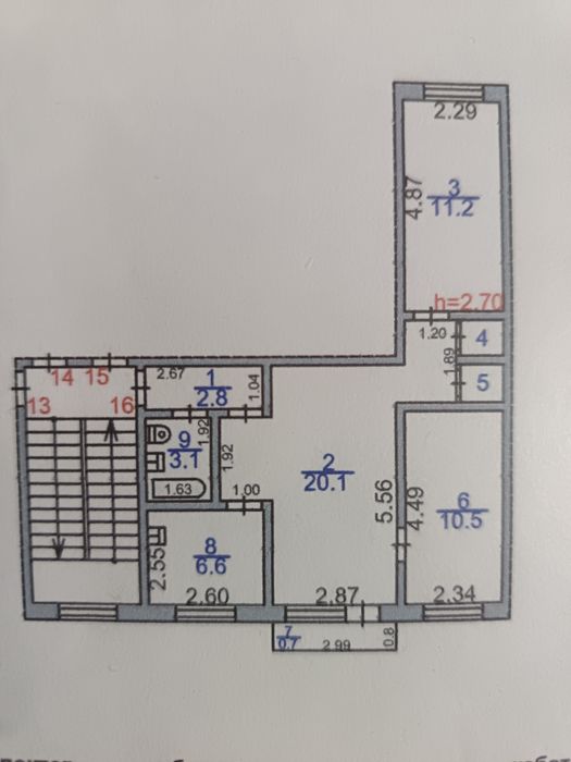 Продам 3х комнатную квартиру