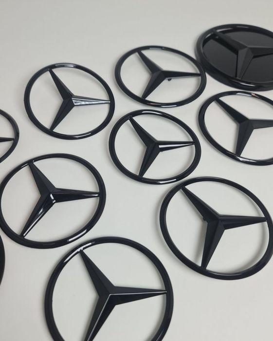 Emblema-Sigla-Logo-Stema-Stea-Haion-Spate-Portbagaj-Neagra-Mercedes-W204-W205-W206-W213-W214-W222-W223-W292-W167-C257-C167-C-E-CLS-S-Class-GLE-Coupe