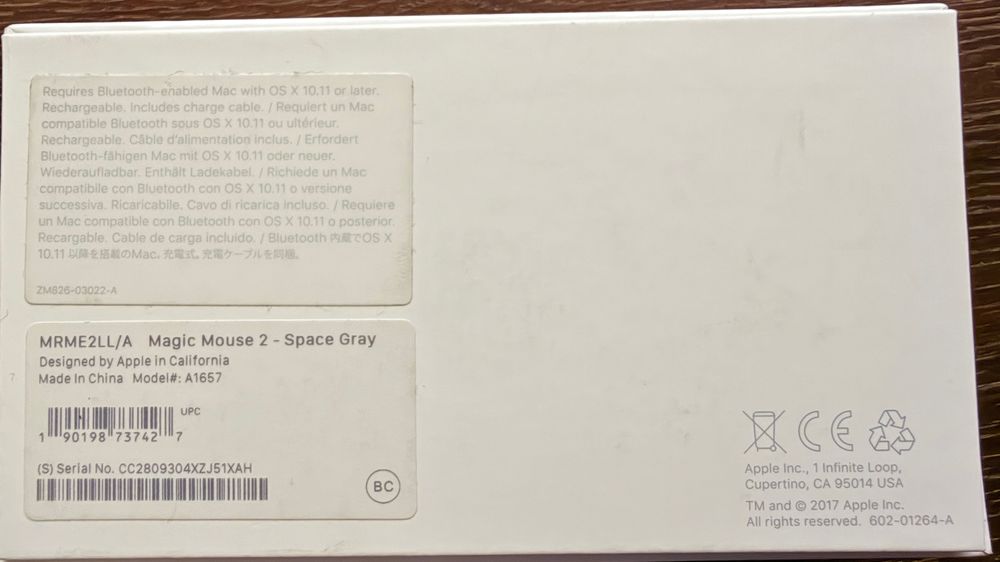 Magic Mouse 2 Space Gray