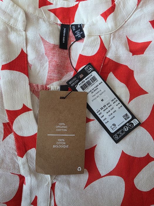 Рокля Vero Moda, 100 % памук, Нова, Размер М