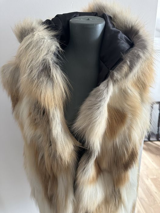 Vesta blana naturala vulpe