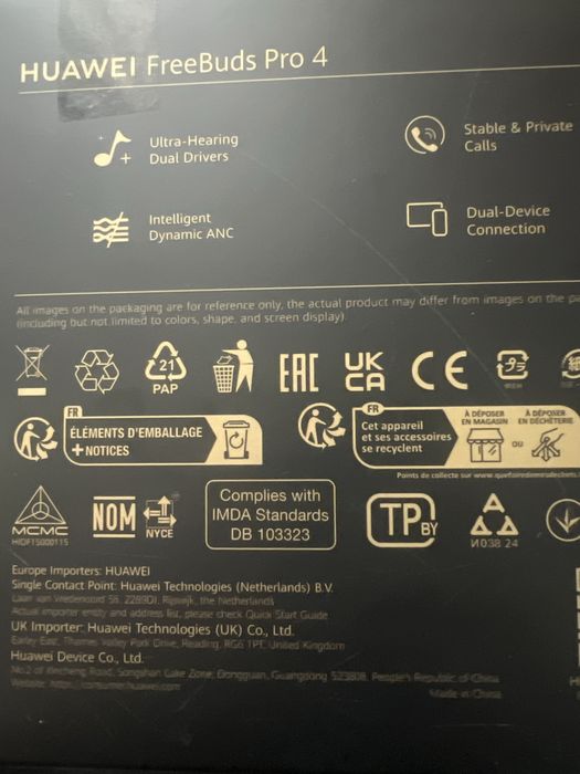 casti Huawei FreeBuds PRO 4 , Noi in cutie