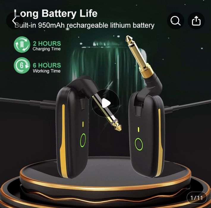 Aroma ARU 10-безжична звукова система, 5 пера и 3 тапи за китара