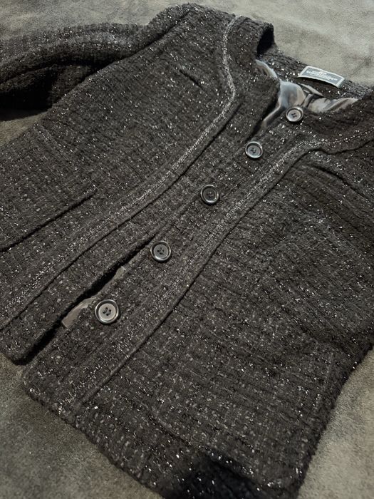 Черно плътно дамско сако