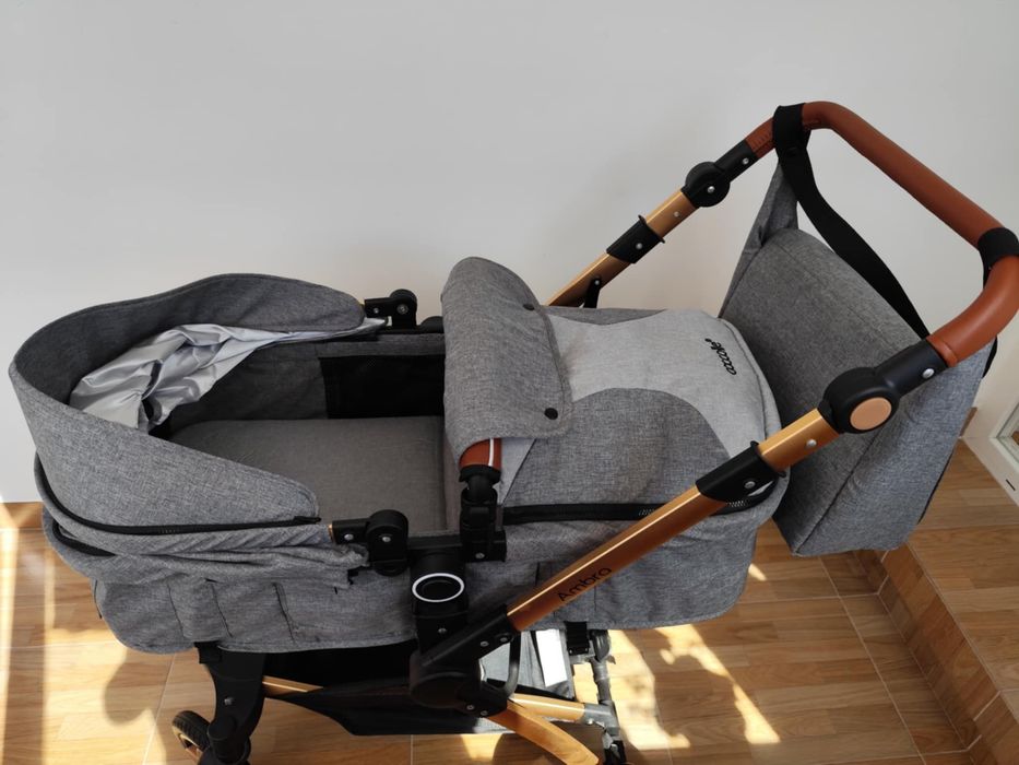Carucior Coccolle Ambra Gri – 2 în 1 (landou + sport)