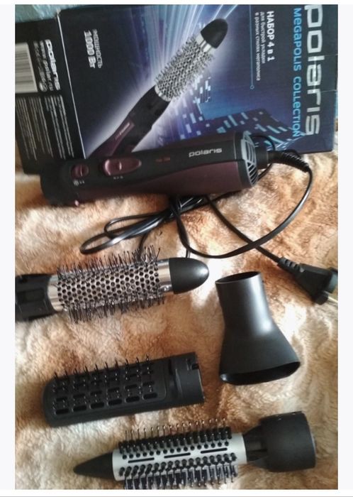 Фен-расчёска электрический "Polaris" Mega Polis Collection PHS 1024