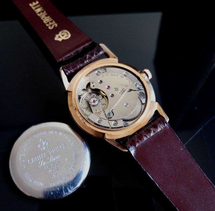 1950's Vintage Swiss Cauny Triomphe мъжки дрес часовник