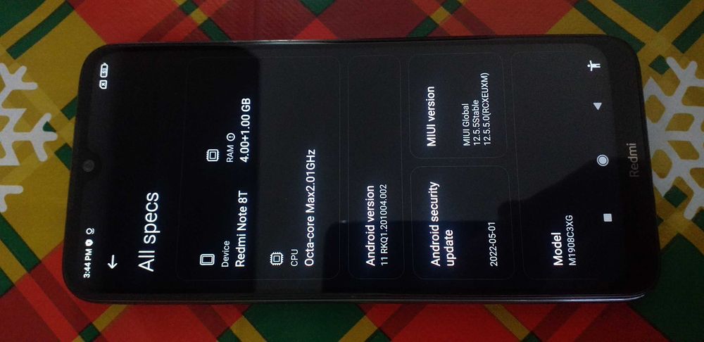 Vand telefon smart Xiaomi Redmi Note 8T model M1908C3XG ( android 11 )