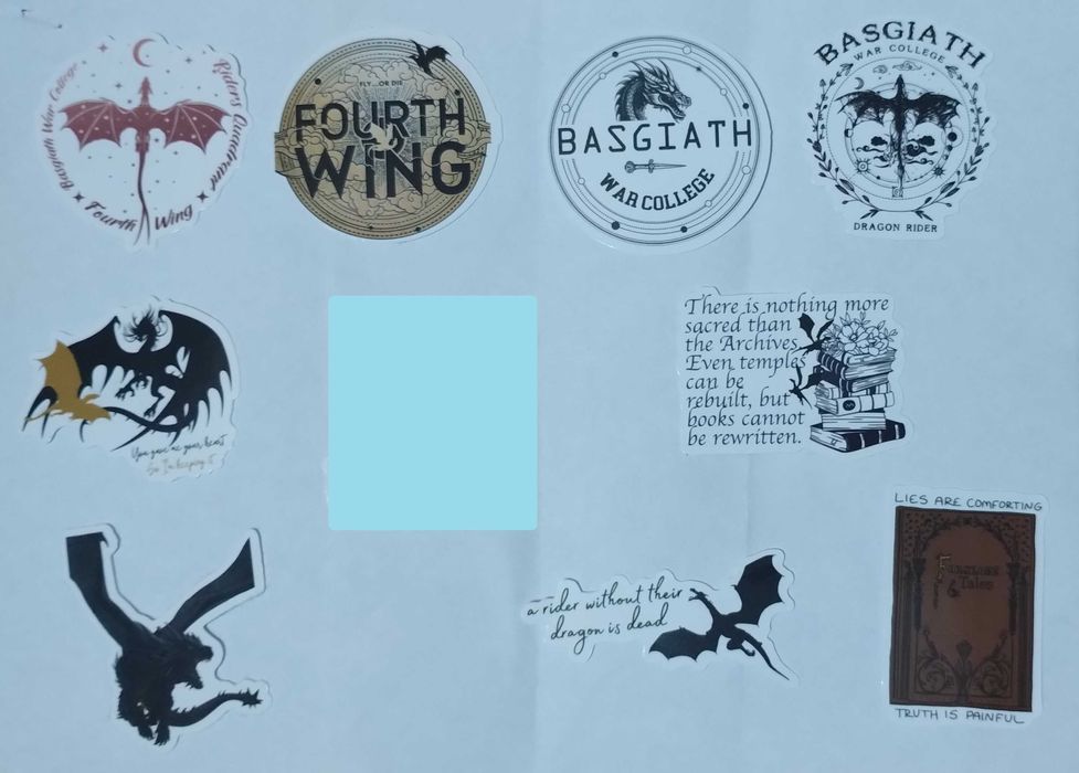 Нашивка-Onyx Storm, Stickers,Лепенки Fourth Wing, Punk Rock Bands