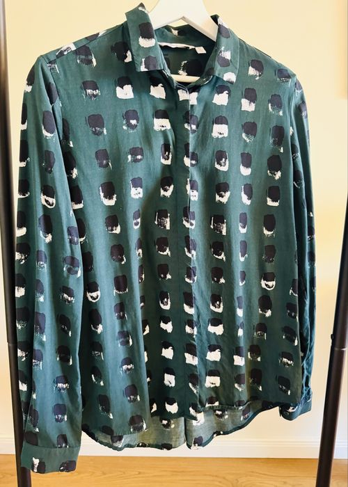 &Other stories риза в свеж синьо-зелен принт