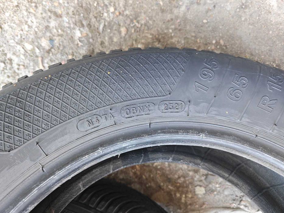 4 бр. Зимни Гуми Kleber 195/65 R15 H91– DOT 23 – много добро състояние